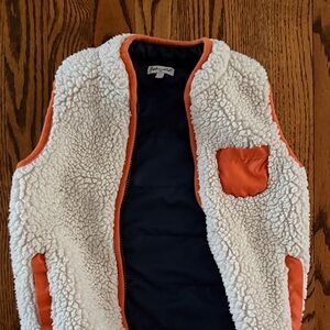 Splendid Kids Fleece Vest with Orange Trim